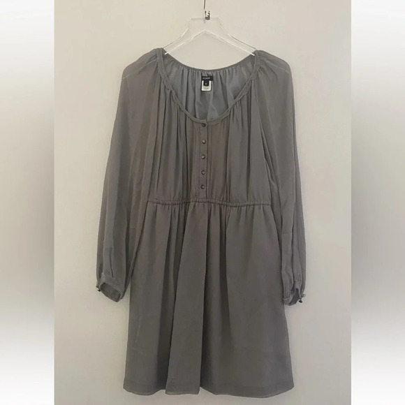 J. Crew Maisie‎ Gray Silk Dress Women's Size 12 (546) - Picture 1 of 4